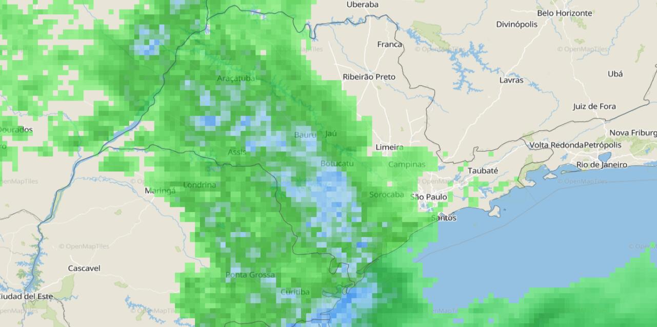 Tempo Inst Vel E Risco De Temporais Em S O Paulo Climatempo