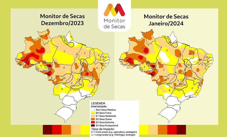 Área seca moderada diminui em Minas Gerais Climatempo