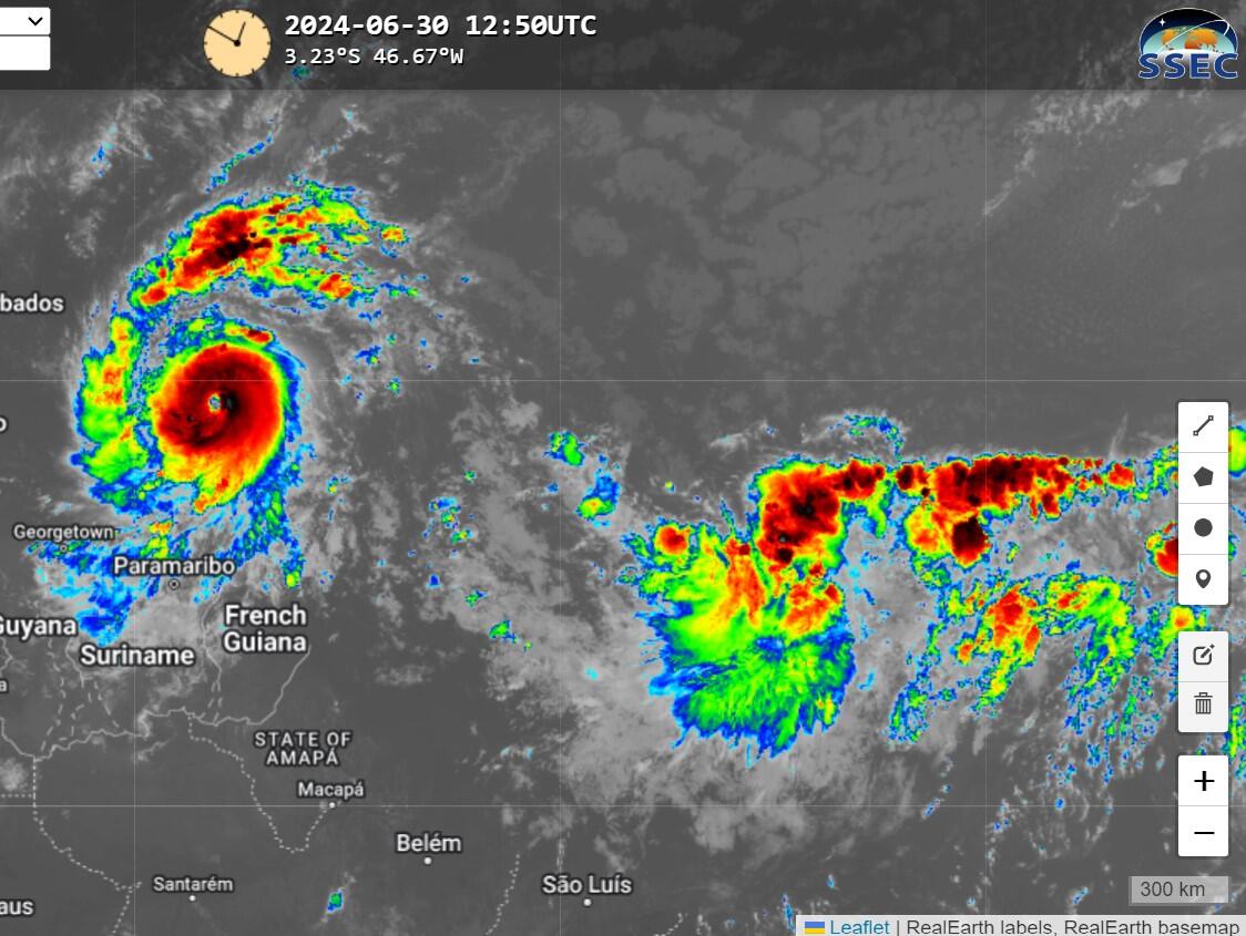 Furac O Beryl Extremo Perigo Em Categoria Climatempo