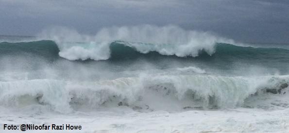 Mar agitado no Sul e no Sudeste no fim de semana