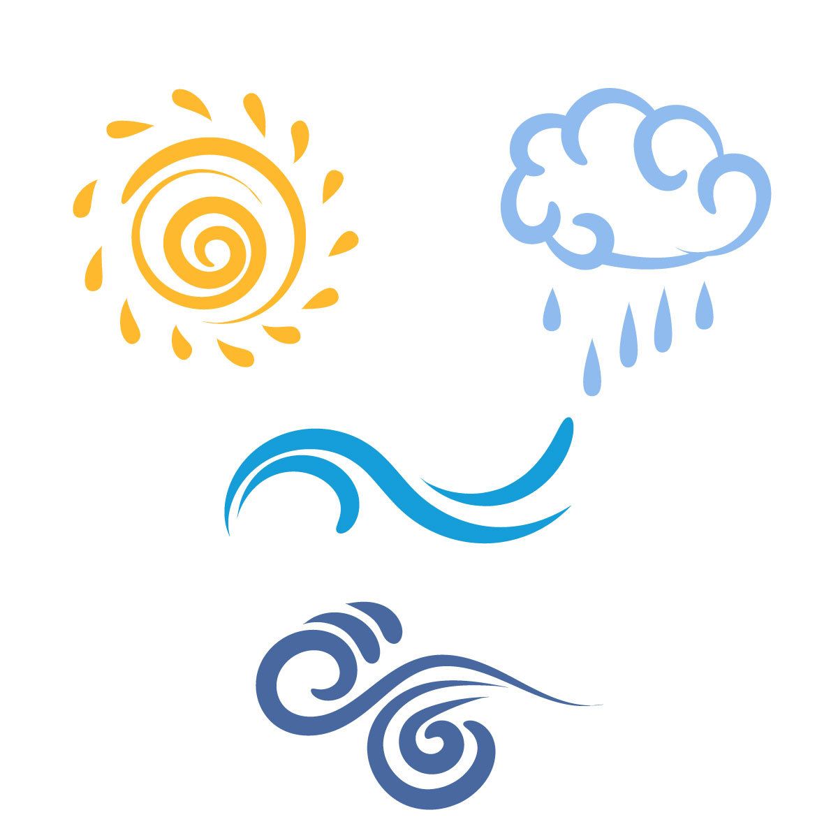 Вода и ветер символ