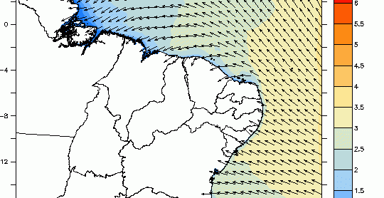 Ressaca na costa do Nordeste