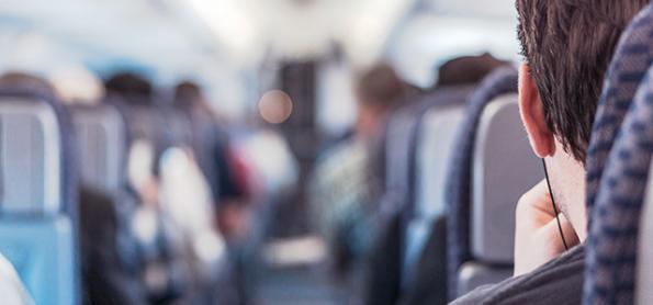 Cuidados durante uma viagem de avião