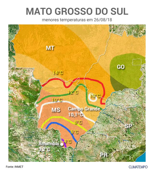 Temperatura sobe em MS. DF ainda pode ter chuva - Notícias Climatempo