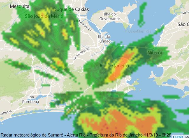 ALERTA DE CHUVA RIO