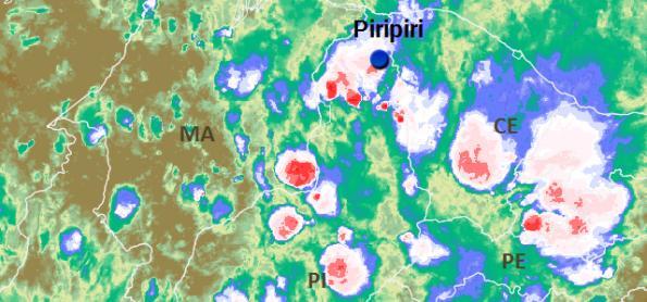 Tempestade no norte do Piauí