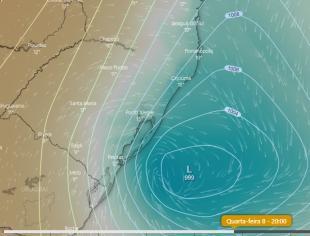 Ciclone_previsão para 8-7-2020 - ecmwf