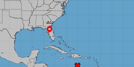 Tempestade tropical ETA provoca chuvas fortes na Flórida  