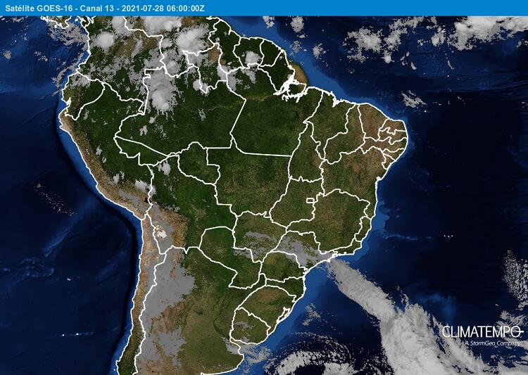 Frente fria avança sobre SE e CO. Pode nevar no RS e em SC.