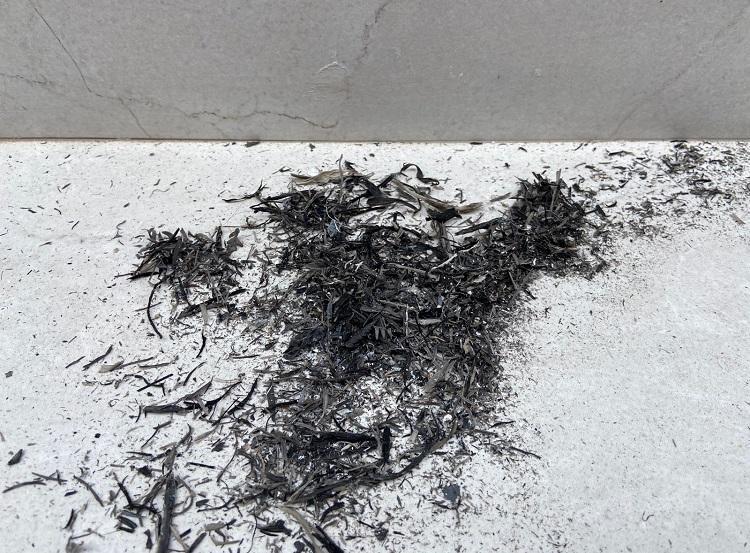 Fuligem observada no bairro Tatuapé, na zona leste da cidade de São Paulo.