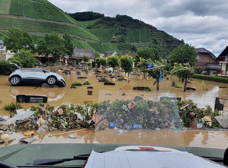 Foto: Inundações na Alemaha em julho de 2021  (Serviço médico do Bundeswehr / Fotos públicas)