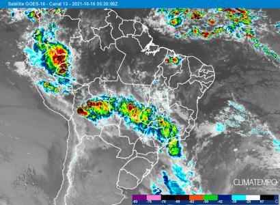 Foto: satélite GOES 16 - Climatempo
