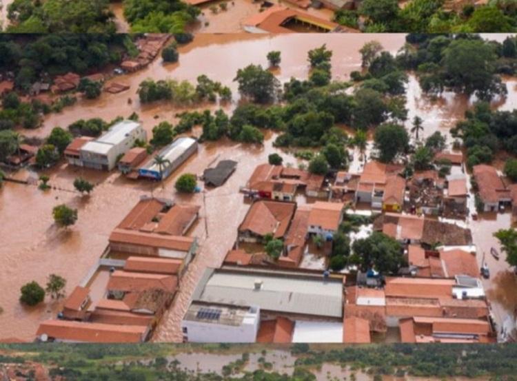 Enchente em Mirador (MA) pela cheia do rio Itapecuru (Foto: @dgrproduções) Enchente em Mirador (MA) pela cheia do rio Itapecuru (Foto: @dgrproduções)