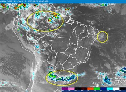 Imagem: satélite GOES 16 em 3/8/2022 (Climatempo)