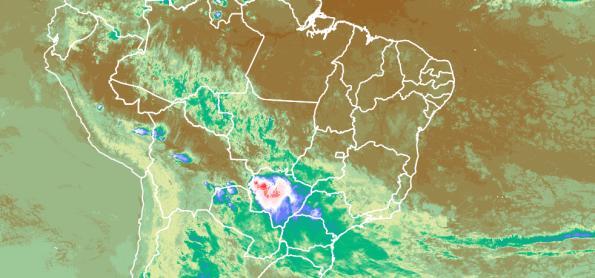 Temporais em parte do Sul, do Sudeste e do Centro-Oeste