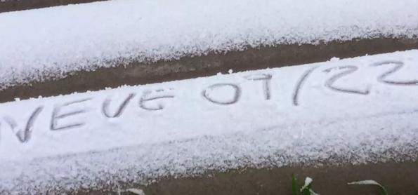 Neve na primeira madrugada da primavera 2022