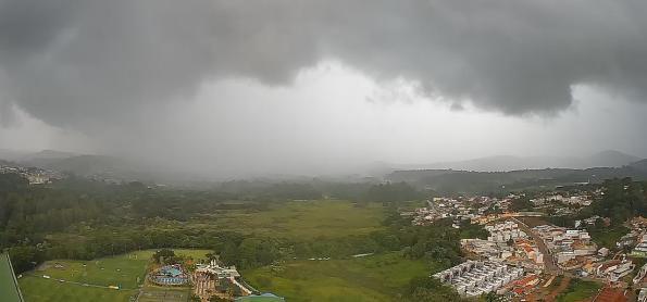Grande baixa pressão atmosférica aumenta a chuva no Brasil