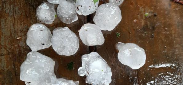 Risco de granizo até o final da semana pela metade sul do Brasil