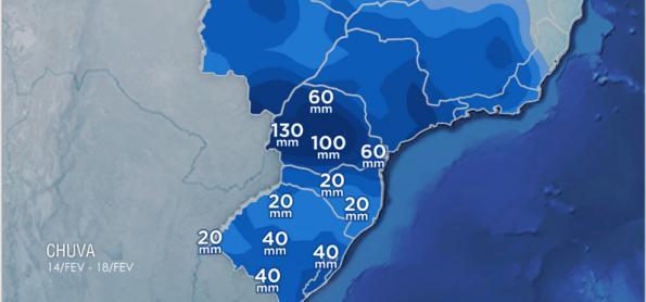 Mais de 100 mm previstos para o Paraná até o domingo (19)