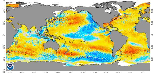 Condições Oceânicas ao longo de março