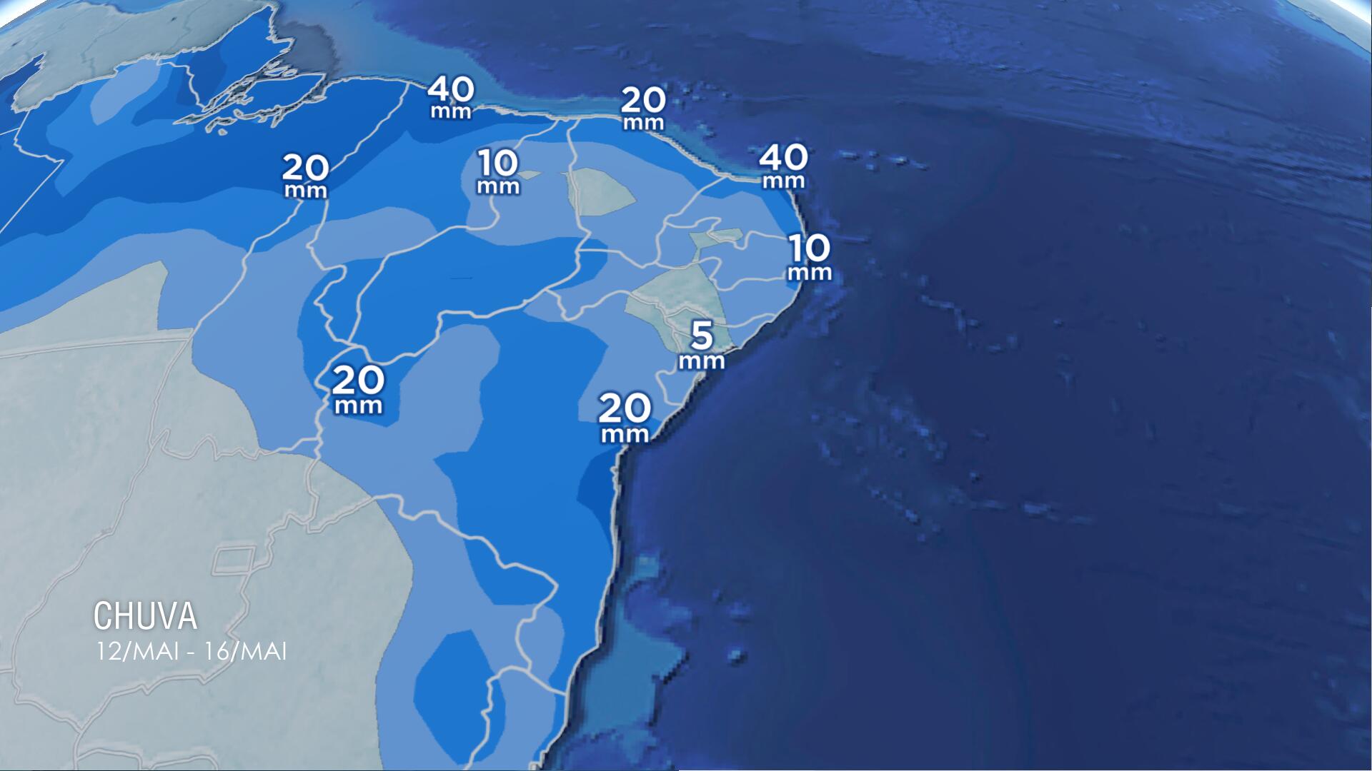 acumulado de chuva
