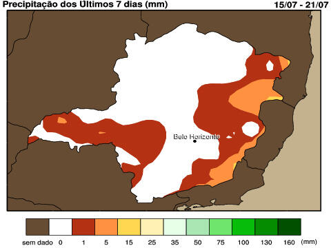 chuva registrada MG