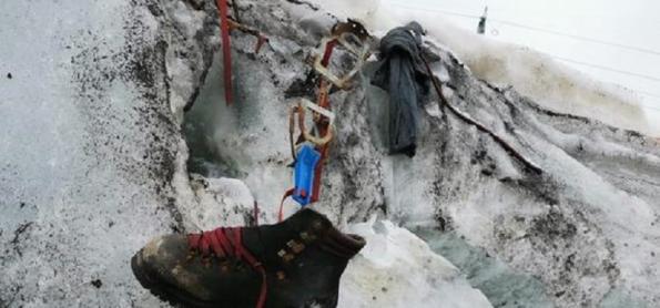 Degelo revela corpo de alpinista alemão desaparecido em 1986
