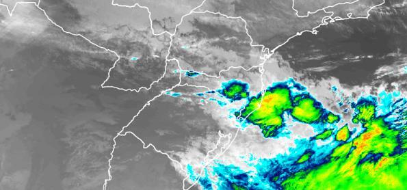 Ciclone extratropical se forma neste sábado no Sul do Brasil