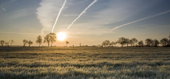 Amanhecer frio e com geada no Sul