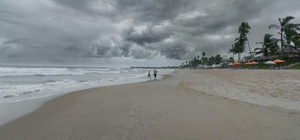 Chuva concentrada no litoral do Sudeste e no leste do Nordeste