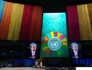 Os 193 Estados-membros da ONU adotaram a Declaração Política da Cúpula dos ODS no dia 18 de setembro de 2023. (Foto: ONU/Cia Pak)