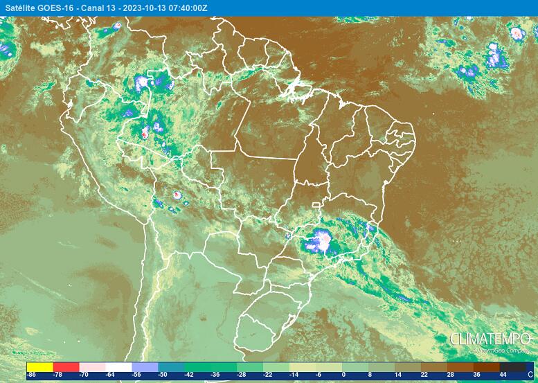 Previsão do tempo: Temperaturas em queda e chuva nesta quarta-feira (10)