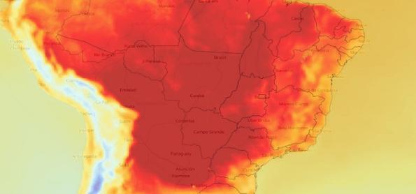  Nova onda de calor no interior do Brasil