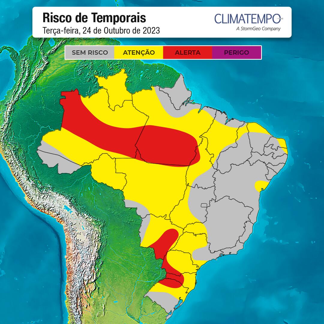 Confira a previsão do tempo para amanhã em todo Brasil 