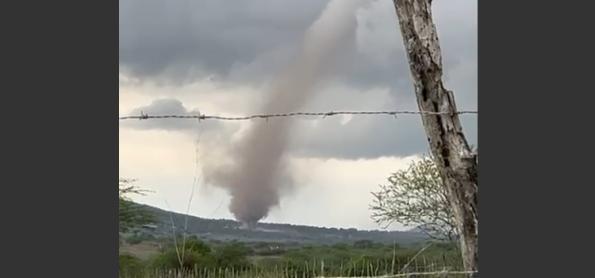 Tornado legítimo e raro no interior de Alagoas