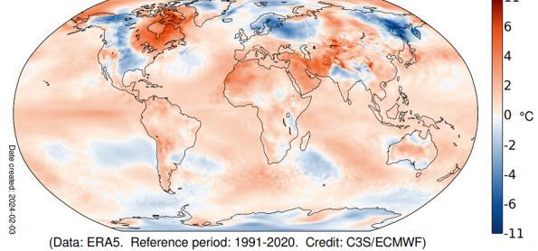 Aquecimento global em um ano supera 1,5°C pela primeira vez