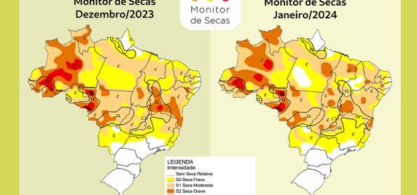 Área com seca moderada diminui em Minas Gerais