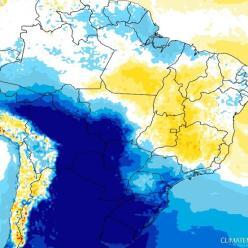 Semana vai terminar com ar mais frio no Brasil