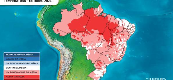 O que esperar para outubro de 2024: Calor e chuvas irregulares