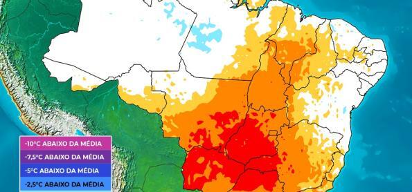 Semana marcada por contrastes de tempo em boa parte do Brasil