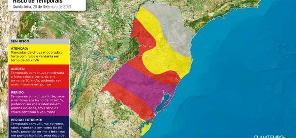 RS: chuva excessiva faz municípios superarem média em 2 dias