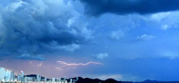 Chuva persistente e volumosa em Santa Catarina