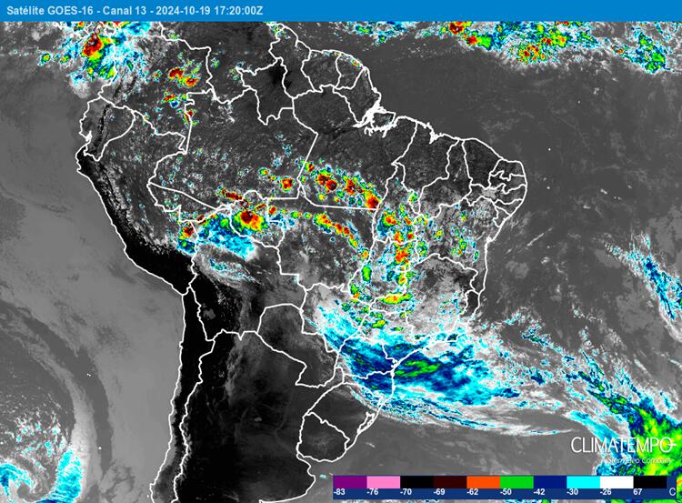 Imagem Interior do país continua com previsão de chuva forte 