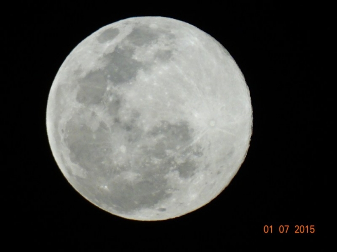 Fotos da Lua Cheia Fotografada hoje no começo da noite ...