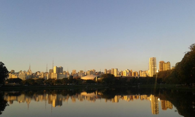 Entardecer em São Paulo.