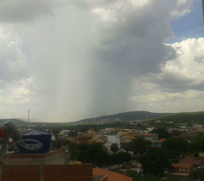 Chuva isolada ontem na região de Jacobina- Bahia