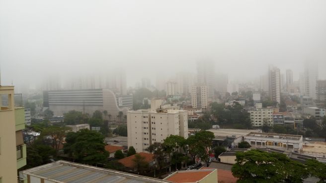 Neblina baixou em Santo André