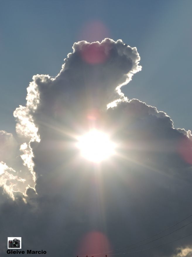 Resultado de imagem para sol entre nuvens