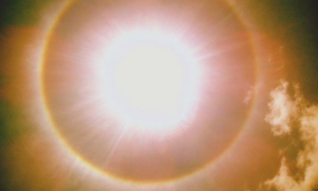 Halo solar em Itaiópolis SC