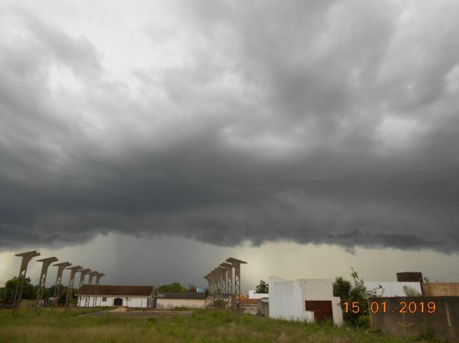 Chuva chegando em Santa Maria-RS